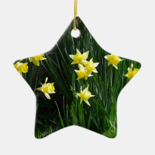 Spring Daffodils Ceramic Tree Decoration