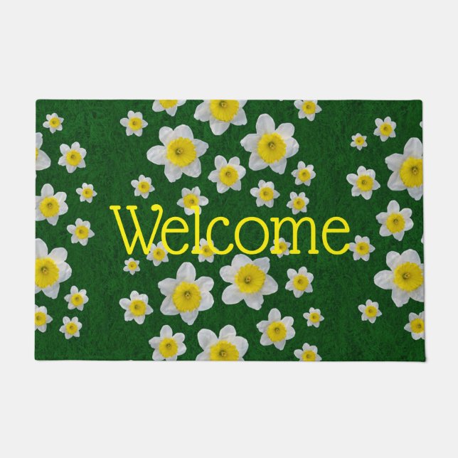 Spring Daffodils Doormat (Front)