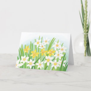 Spring Daffodils Easter Holiday Card