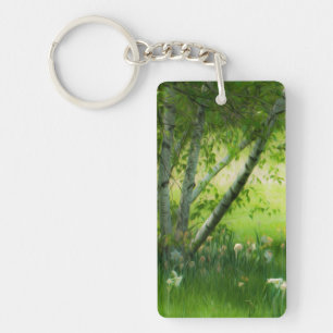 Spring Daffodils Key Ring