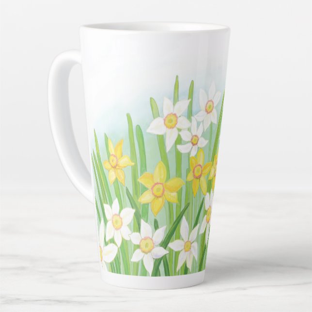Spring Daffodils   Latte Mug (Left Angle)