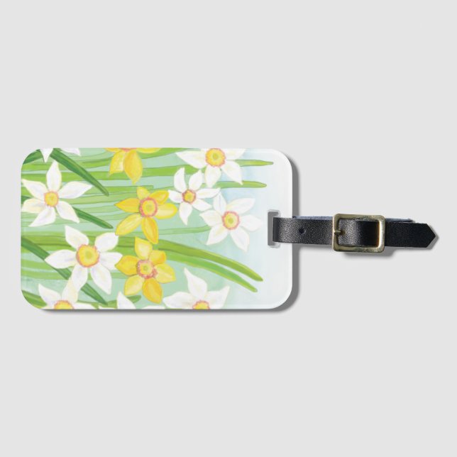 Spring Daffodils  Luggage Tag (Front Horizontal)