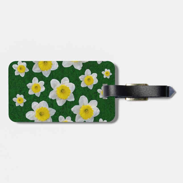 Spring Daffodils Luggage Tag (Back Horizontal)