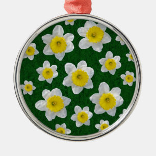 Spring Daffodils Metal Tree Decoration