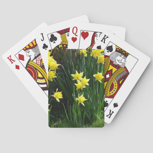 Spring Daffodils Playing Cards (Back)