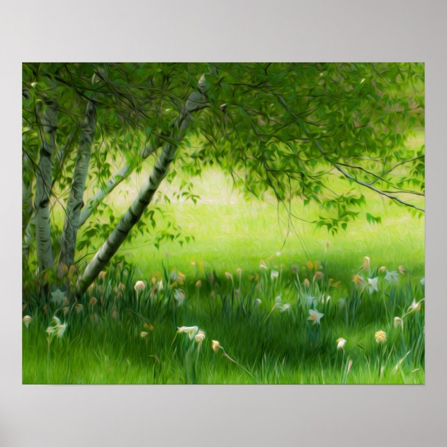 Spring Daffodils Poster (Front)
