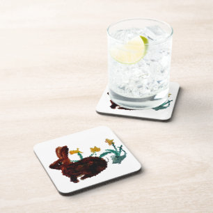 Spring Daffodils Rabbit Coaster