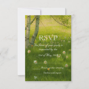 Spring Daffodils RSVP Card