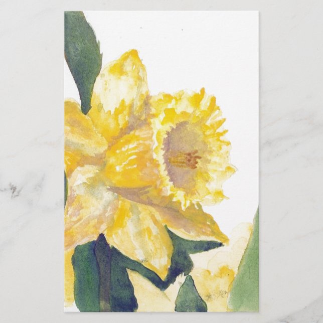 Spring Daffodils Stationery (Front)