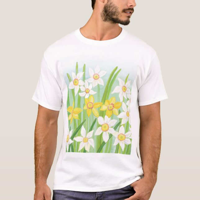 Spring Daffodils  T-Shirt (Front)