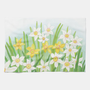 Spring Daffodils Tea Towel