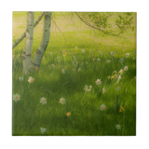 Spring Daffodils Tile