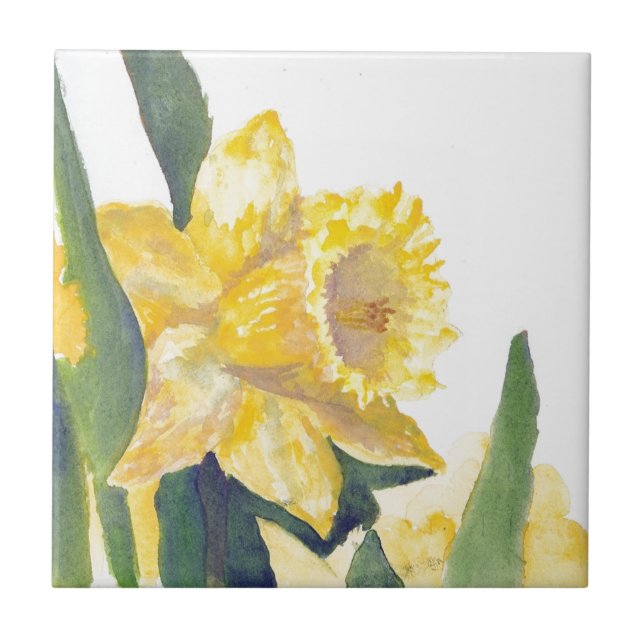 Spring Daffodils Tile (Front)