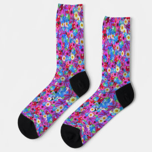 spring daisies socks