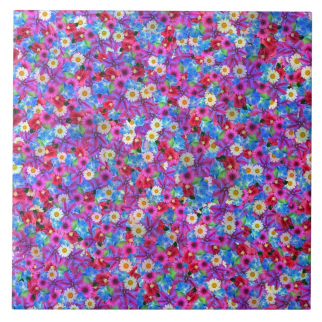 spring daisies tile (Front)
