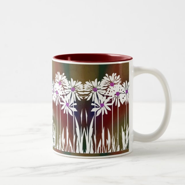 spring Daisy C Two-Tone Coffee Mug (Right)