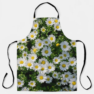 Spring Daisy Field: Serene Background Apron