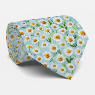 Spring Daisy Micro Pattern Tie