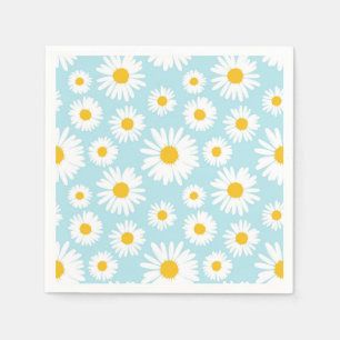 Spring Daisy Napkins Baby Shower Napkin Customise