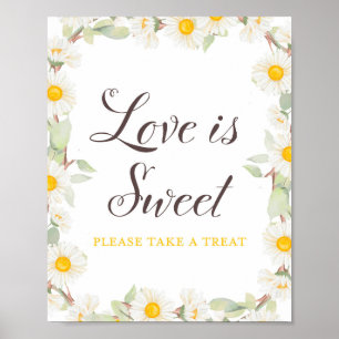 Spring Daisy Themed Bridal   Baby Shower Sign