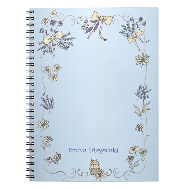 Spring Daisy Whimsy Notebook (Front)