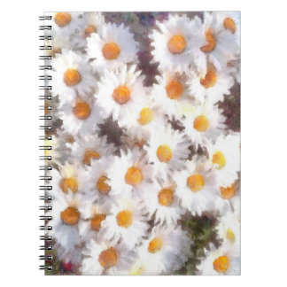 Spring Daisy Wildflower Watercolor Notebook