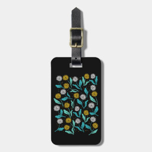 Spring Dandelion Flowers and Leaves Design Luggage Tag