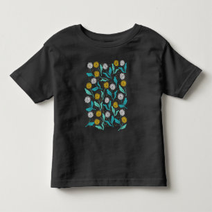 Spring Dandelion Flowers and Leaves Design Toddler T-Shirt