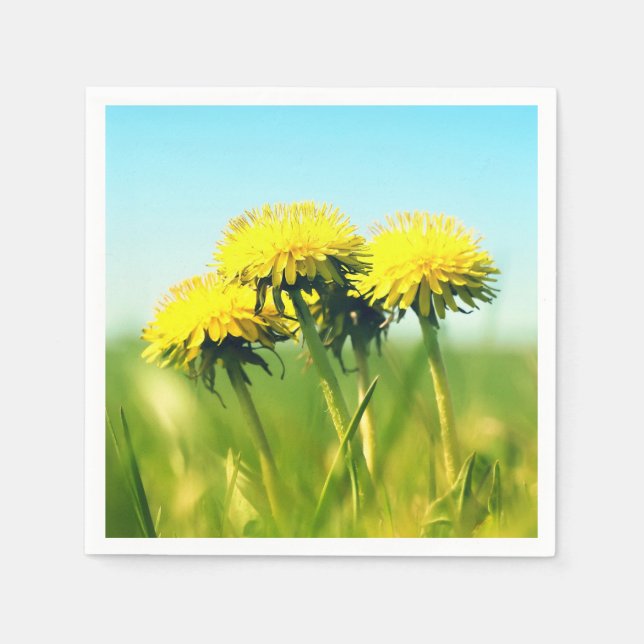 Spring dandelions napkin (Front)
