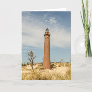 Spring day at Little Sable Point Lighthouse Card