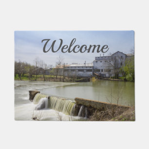 Spring Day At Ozark Mill Welcome Doormat