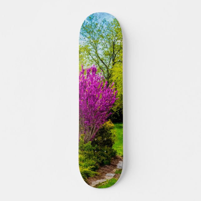 Spring Day Painterly Skateboard (Front)