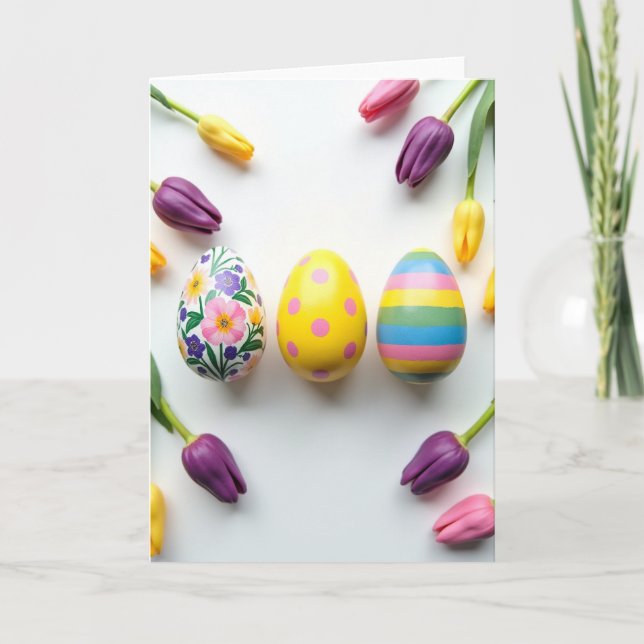Spring Decorated Egg Art Card (Front)