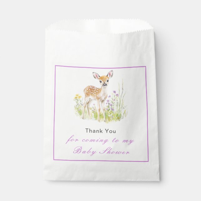 Spring Deer Baby Shower  Favour Bags (Front)
