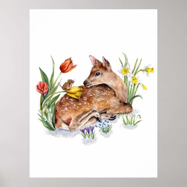 Spring Deer Poster (Front)