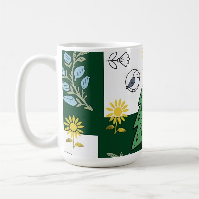 Spring design women's socks  coffee mug (Left)