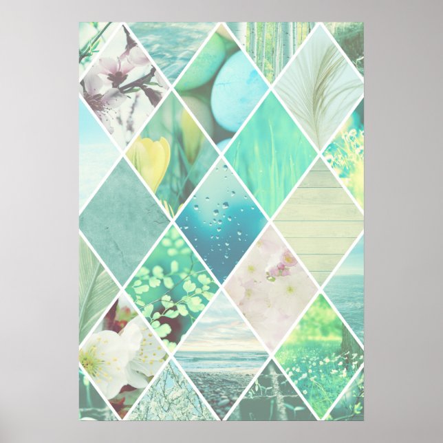 Spring Diamond Pattern Poster (Front)