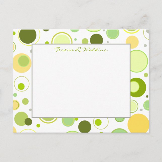 Spring Dots Postcard (Front)