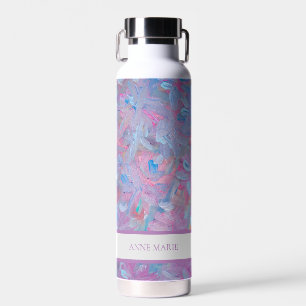 Spring Dream Floral Custom Name Water Bottle