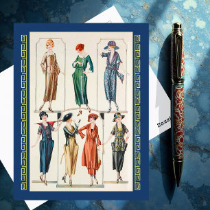 Spring Dresses. (1920) Postcard