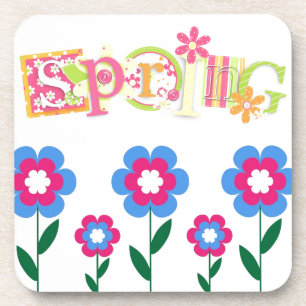 Spring Drink Cork Coaster