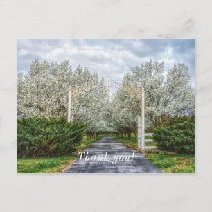 Spring Drive Home Thank You Postcard