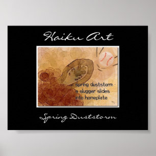 Spring Duststorm Haiku Art Print