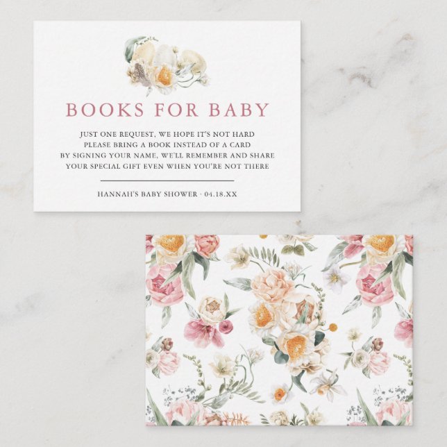 Spring Easter Baby | Book Request Enclosure Card (Front/Back)