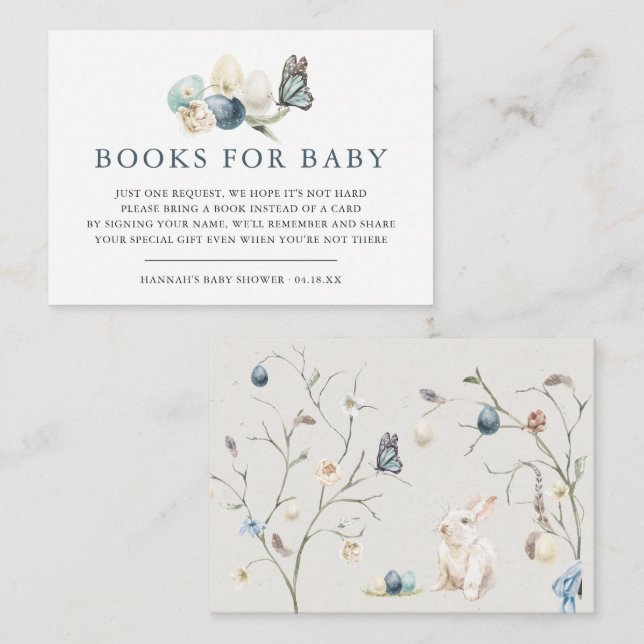 Spring Easter Baby | Book Request Enclosure Card (Front/Back)