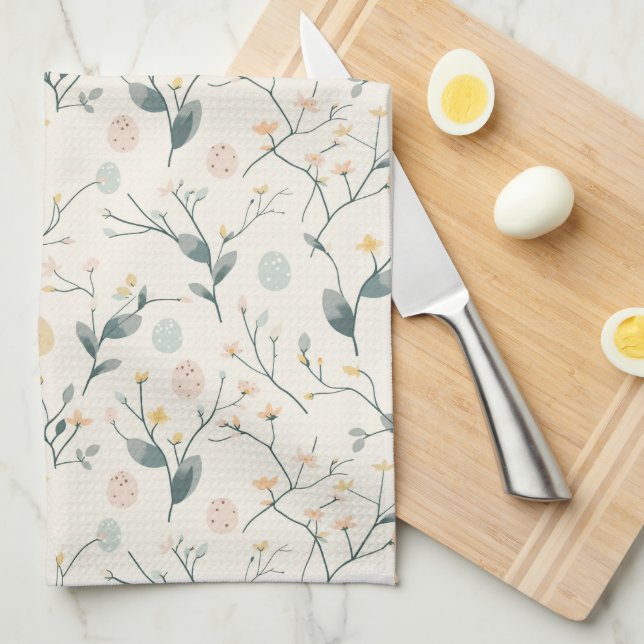Spring Easter Botanical  Kitchen Towels (Quarter Fold)
