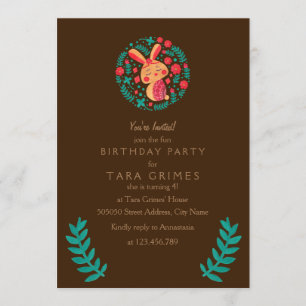 Spring Easter Bunny Invitation