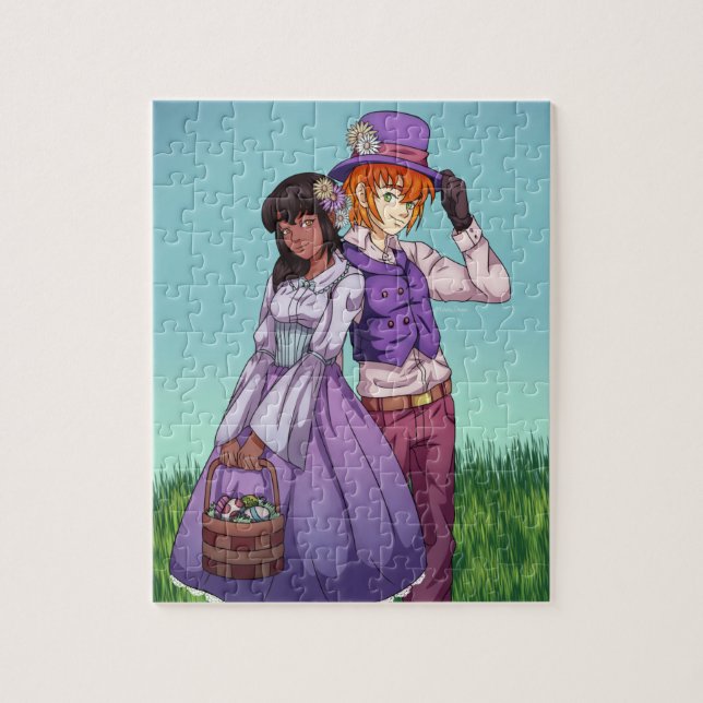 Spring Easter Couple Jigsaw Puzzle (Vertical)