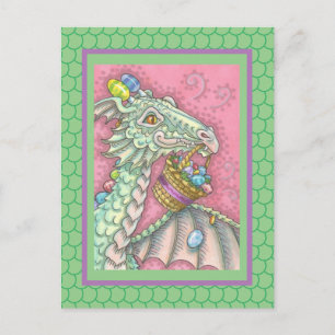 SPRING EASTER DRAGON EGG DROP, FANTASY POSTCARD