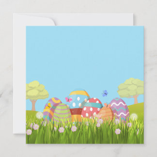 Spring Easter Eggs Holiday Card